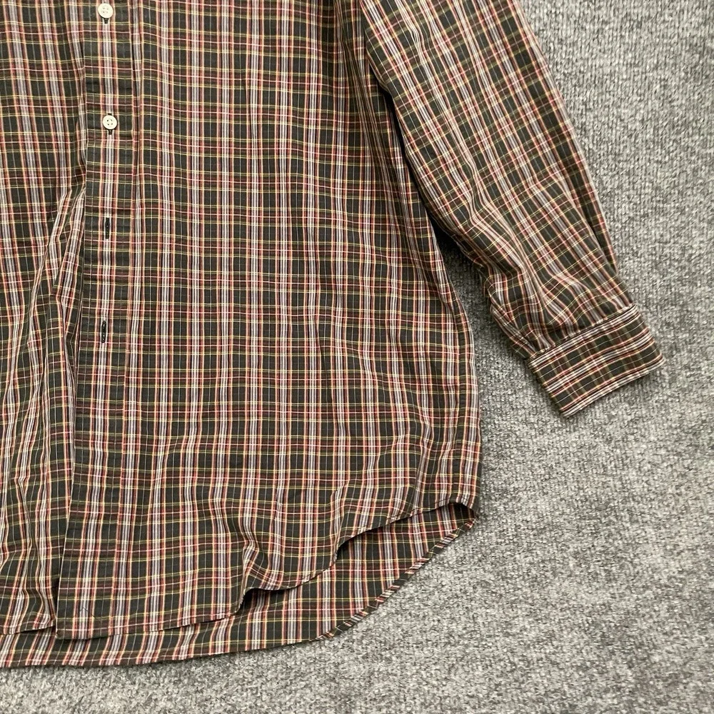 Ralph Lauren Yarmouth Shirt Mens Sz 16.5 32/33 Button Up Long Sleeve Plaid